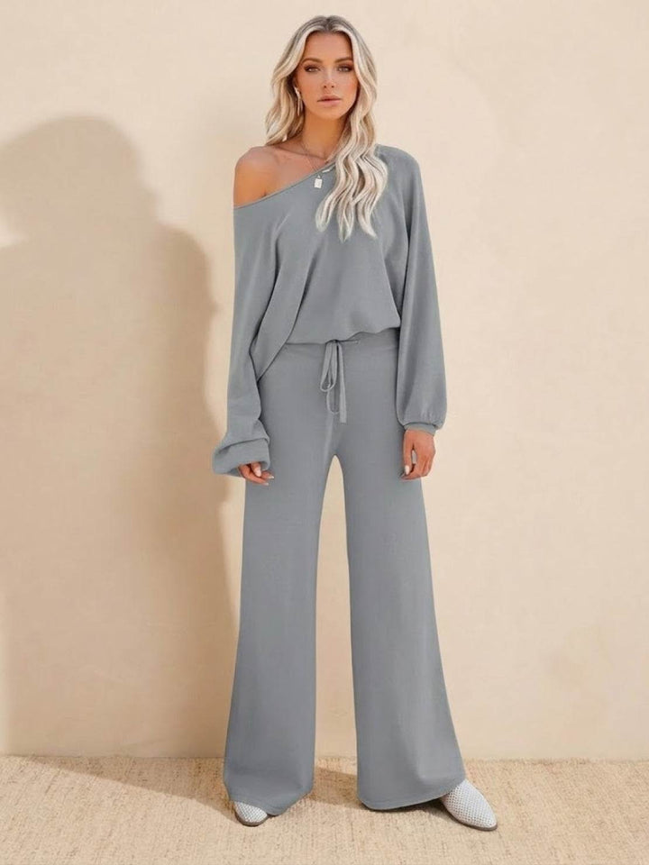 Hazy | Damen Set Zweiteiler Weithose Oversized Pullover