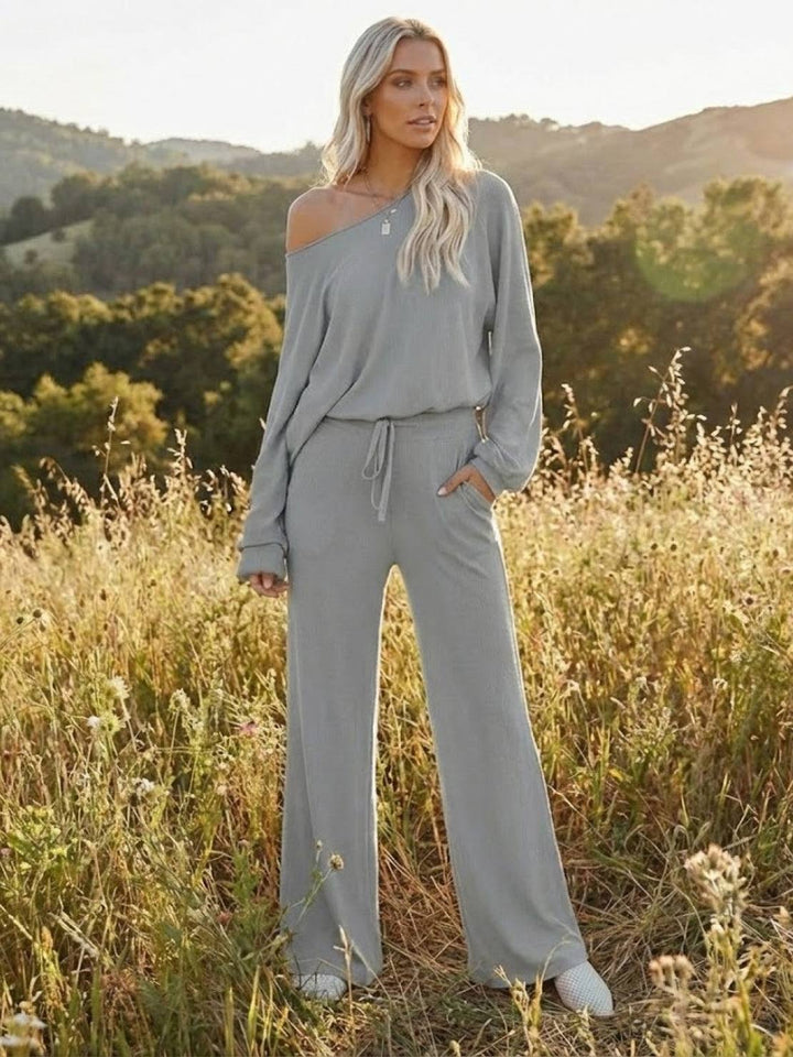 Hazy | Damen Set Zweiteiler Weithose Oversized Pullover