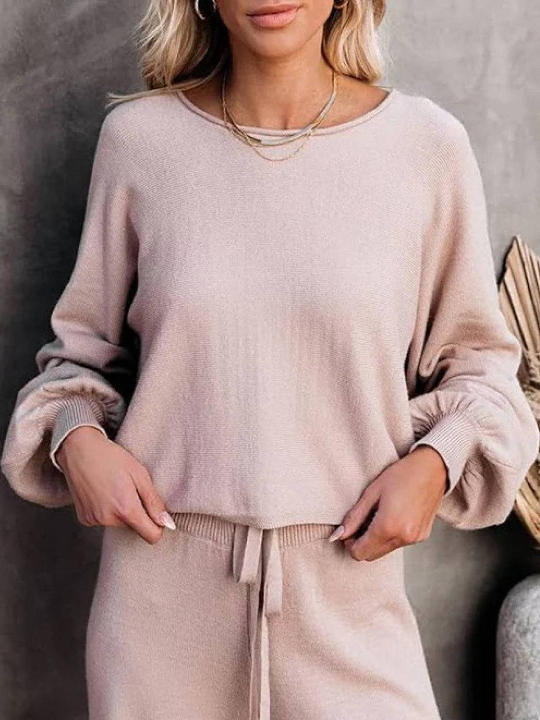 Hazy | Damen Set Zweiteiler Weithose Oversized Pullover