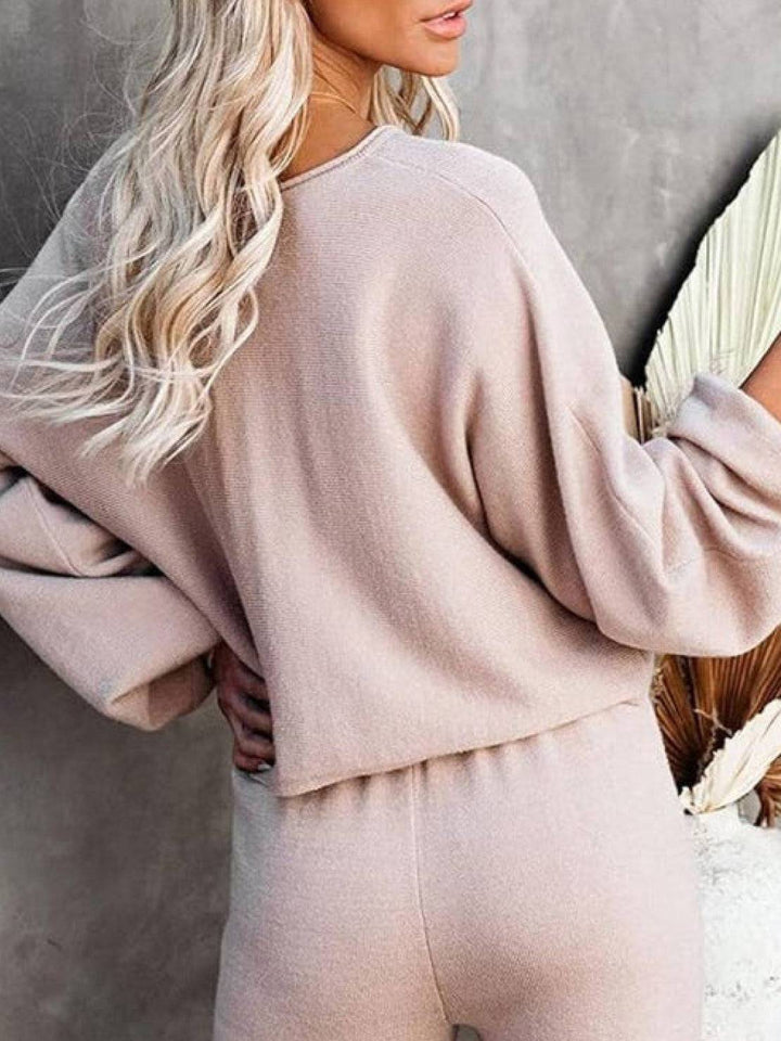 Hazy | Damen Set Zweiteiler Weithose Oversized Pullover