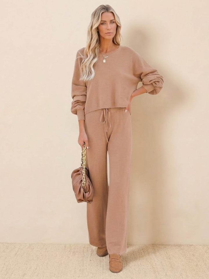 Hazy | Damen Set Zweiteiler Weithose Oversized Pullover