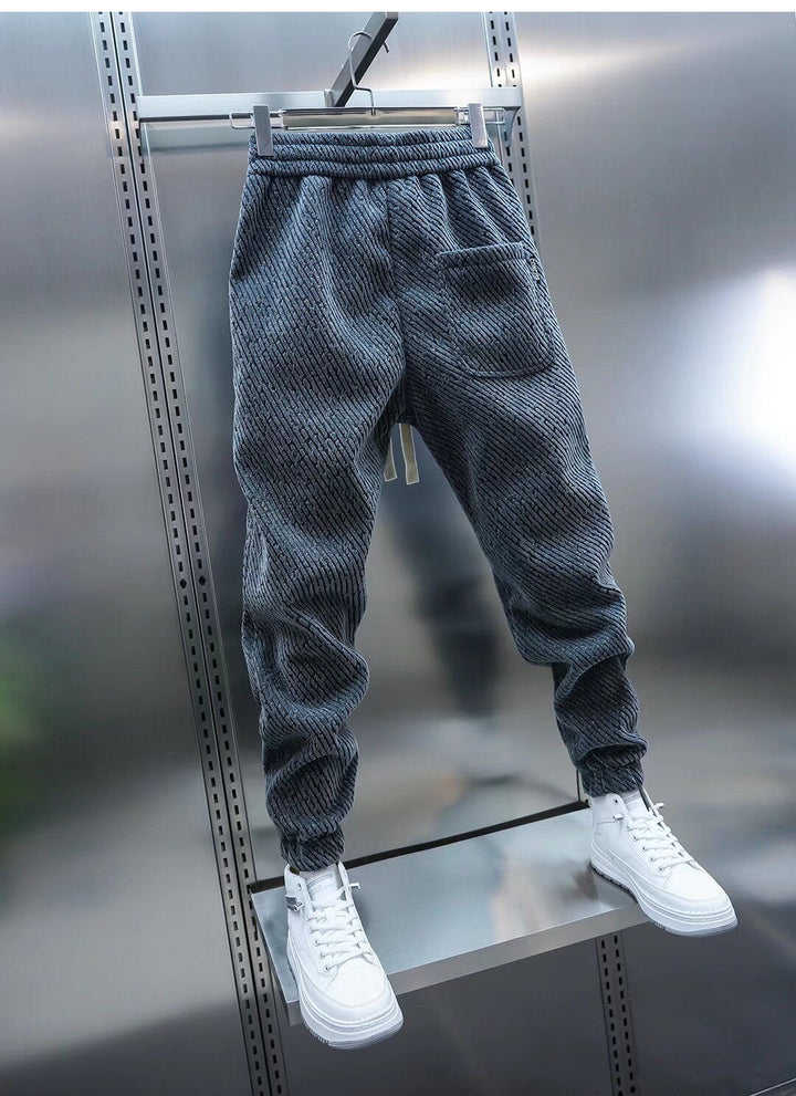 Drake | Herren Jogginghose Strukturiert Slim Fit Freizeithose