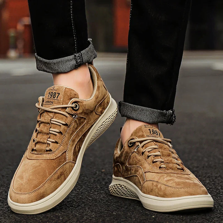 Barton | Herren Wildleder Sneaker Schnürschuhe Casual