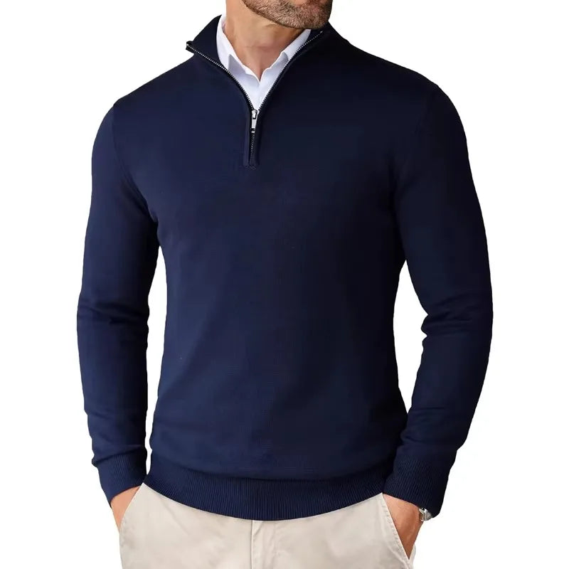 Eriko | Herren Troyer Pullover Half-Zip Langarm