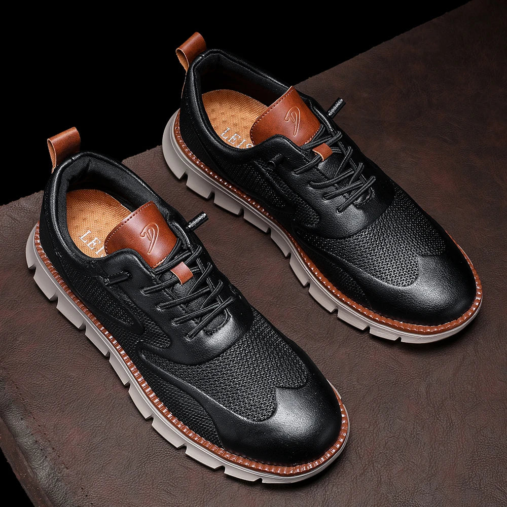 Norado | Herren Leder Sneaker Schnürschuhe Casual Herren