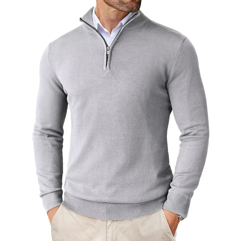 Eriko | Herren Troyer Pullover Half-Zip Langarm
