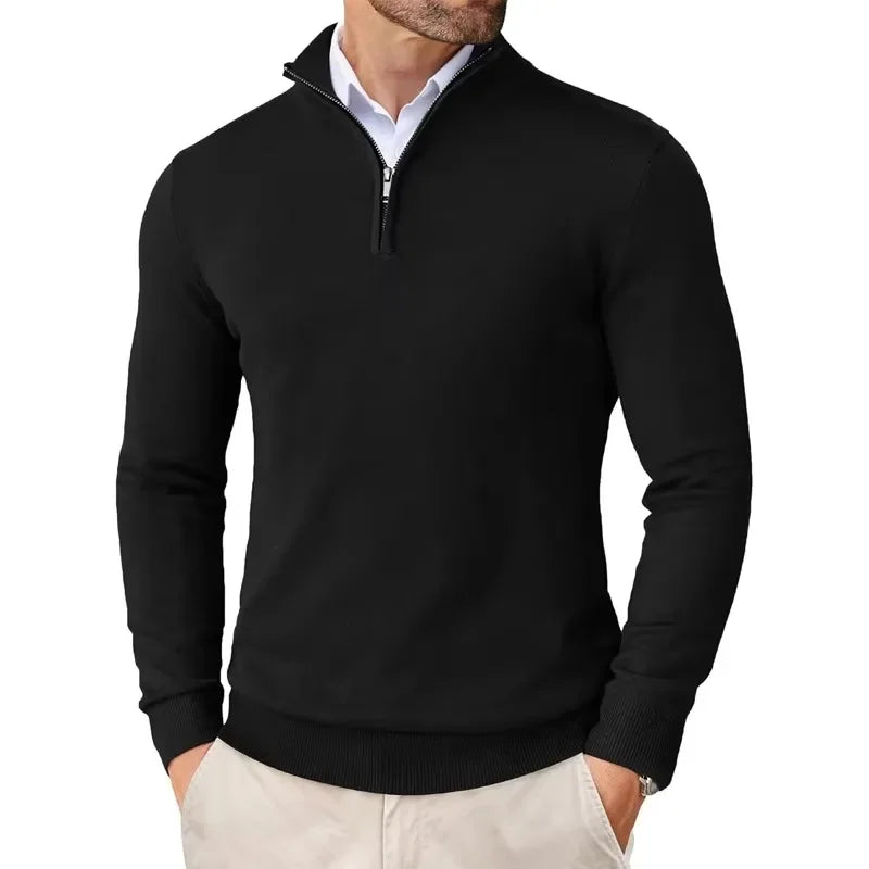 Eriko | Herren Troyer Pullover Half-Zip Langarm