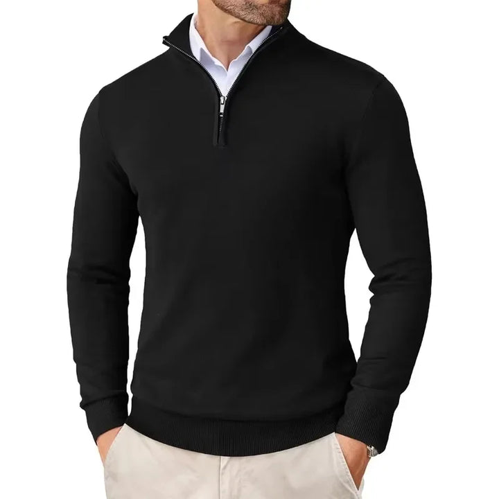 Eriko | Herren Troyer Pullover Half-Zip Langarm