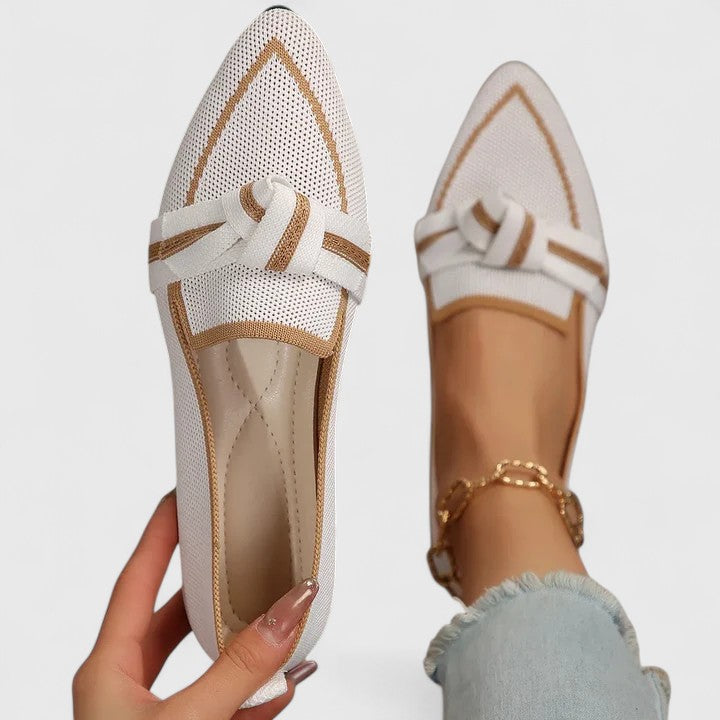 Stella | Damen Loafer Spitze Zehenpartie Slip-On Flache Schuhe Komfort