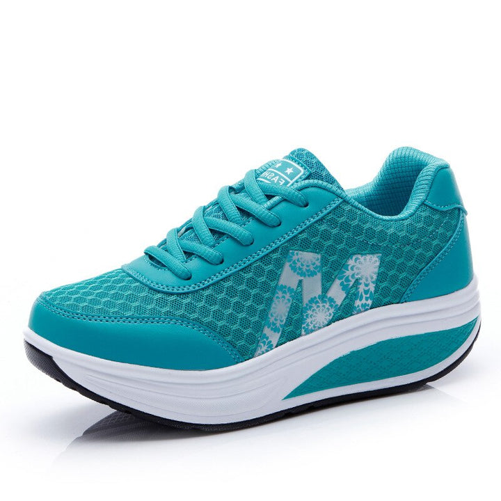 Zara | Damen Plateau Sneaker Atmungsaktiv Keilsohle Laufschuhe