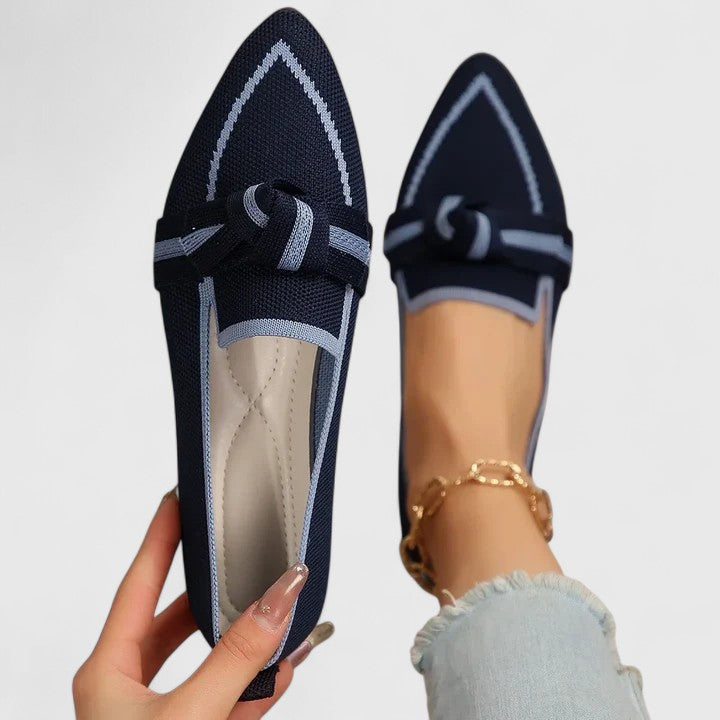 Stella | Damen Loafer Spitze Zehenpartie Slip-On Flache Schuhe Komfort