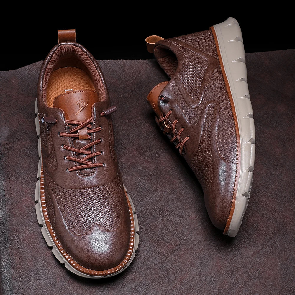 Norado | Herren Leder Sneaker Schnürschuhe Casual Herren