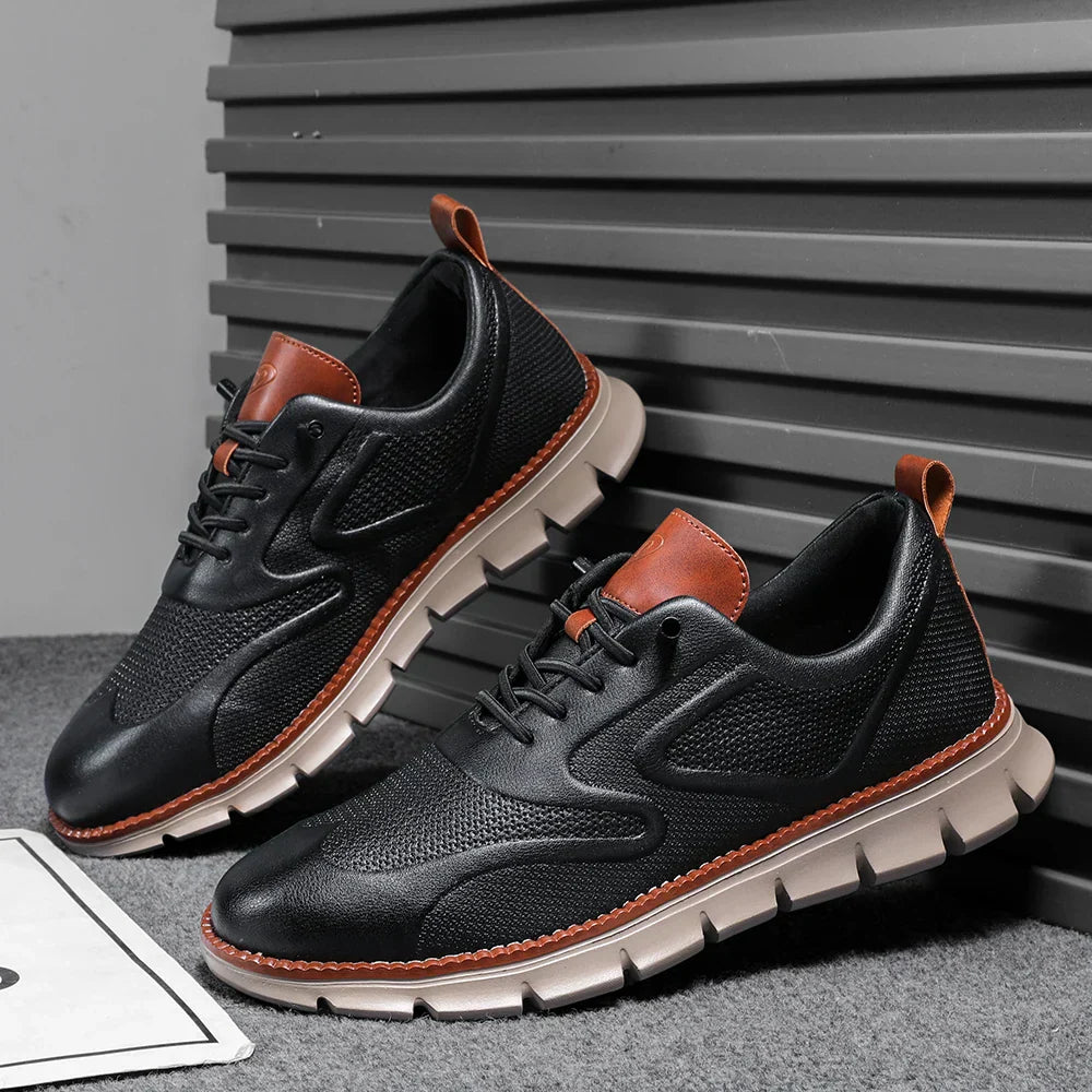 Norado | Herren Leder Sneaker Schnürschuhe Casual Herren