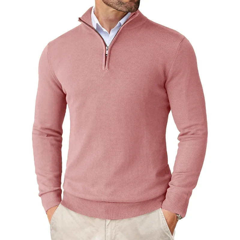 Eriko | Herren Troyer Pullover Half-Zip Langarm