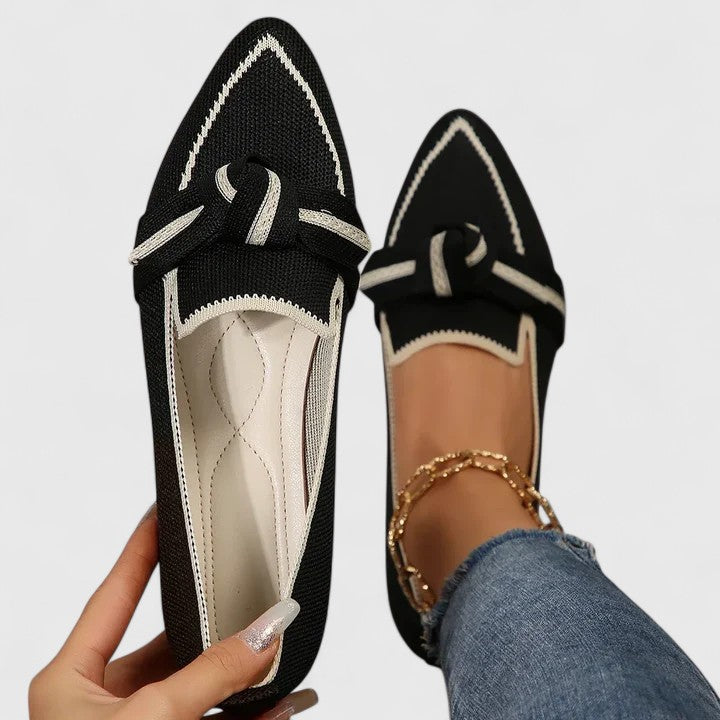 Stella | Damen Loafer Spitze Zehenpartie Slip-On Flache Schuhe Komfort