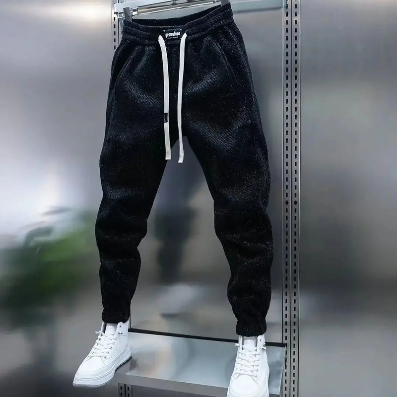 Drake | Herren Jogginghose Strukturiert Slim Fit Freizeithose