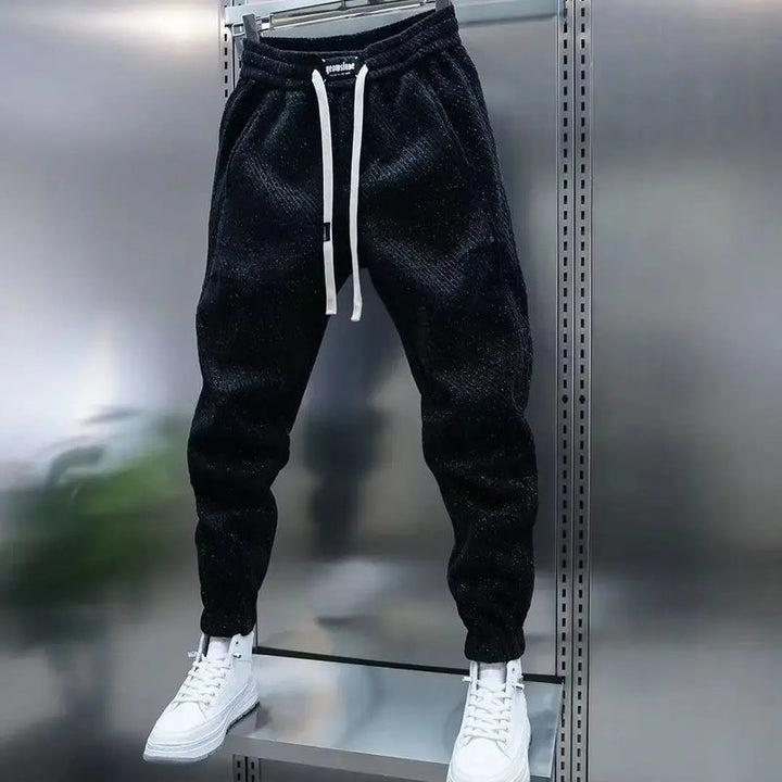 Drake | Herren Jogginghose Strukturiert Slim Fit Freizeithose