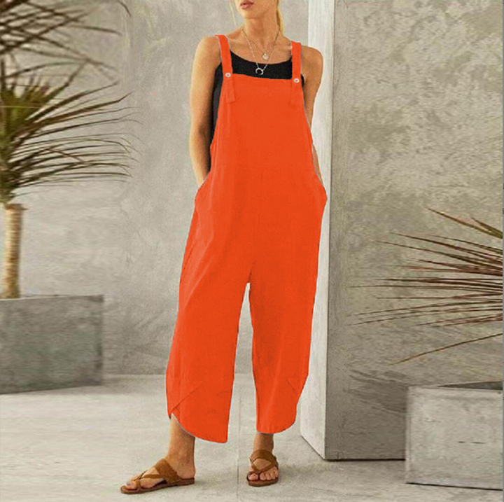 Maya | Damen Latzhose Weites Bein Overall Boho Sommer Träger