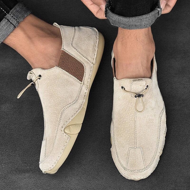 Lenzo | Herren Wildleder Slipper Slip-on Loafer Casual