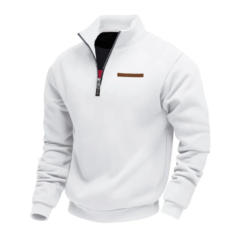 Timo | Herren Sweatshirt Half-Zip Fleece Stehkragen
