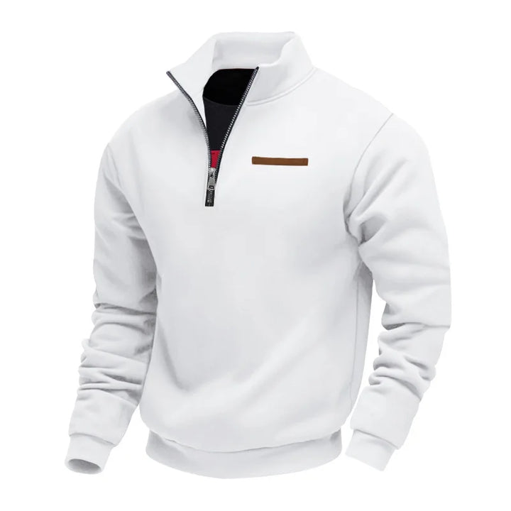Timo | Herren Sweatshirt Half-Zip Fleece Stehkragen