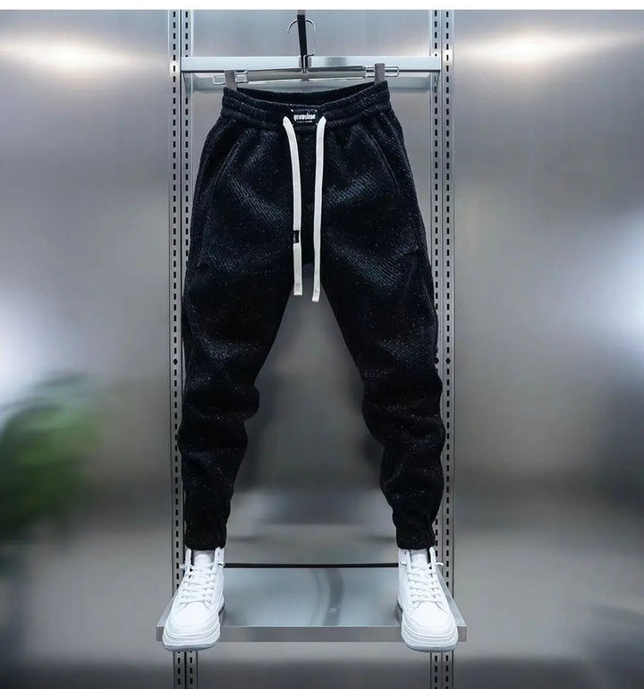 Drake | Herren Jogginghose Strukturiert Slim Fit Freizeithose