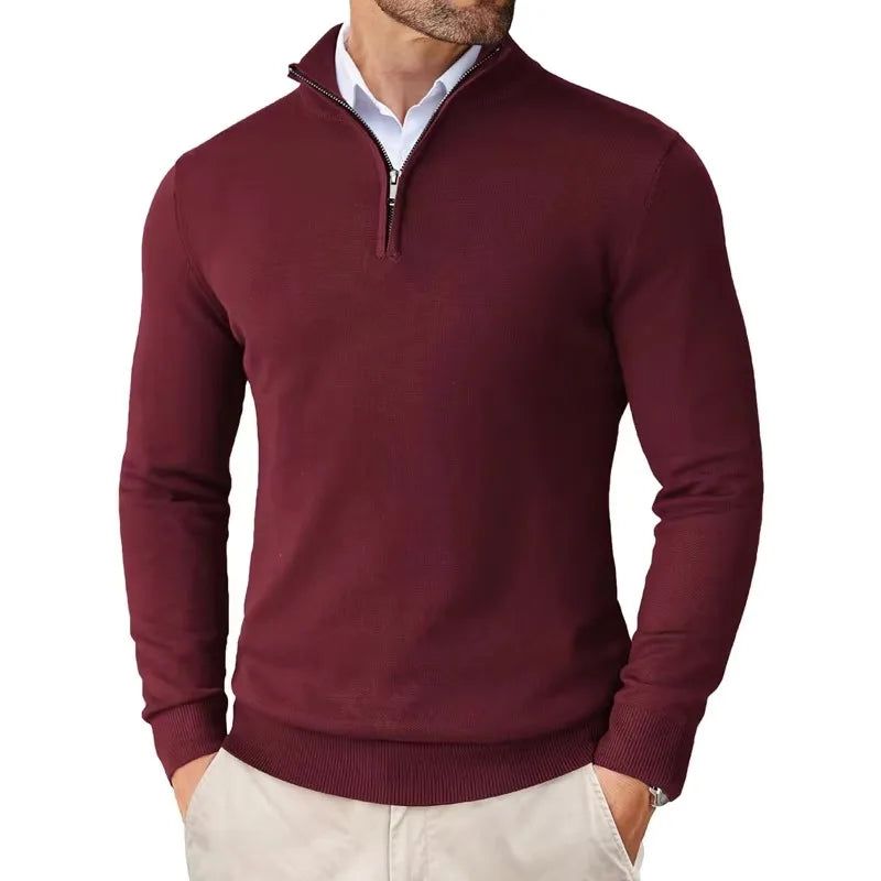 Eriko | Herren Troyer Pullover Half-Zip Langarm