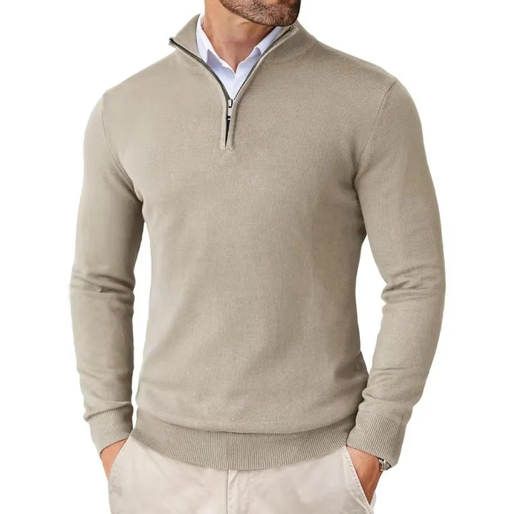 Eriko | Herren Troyer Pullover Half-Zip Langarm