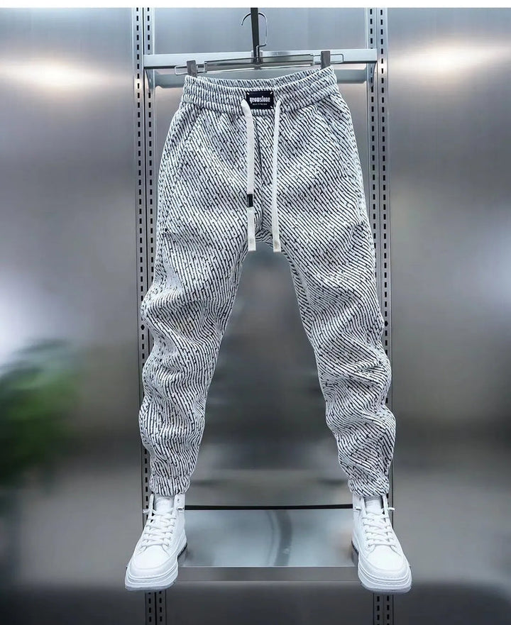 Drake | Herren Jogginghose Strukturiert Slim Fit Freizeithose