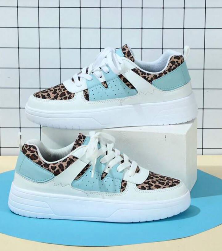 Myla | Damen Plateau Sneaker Schnürung Frühling