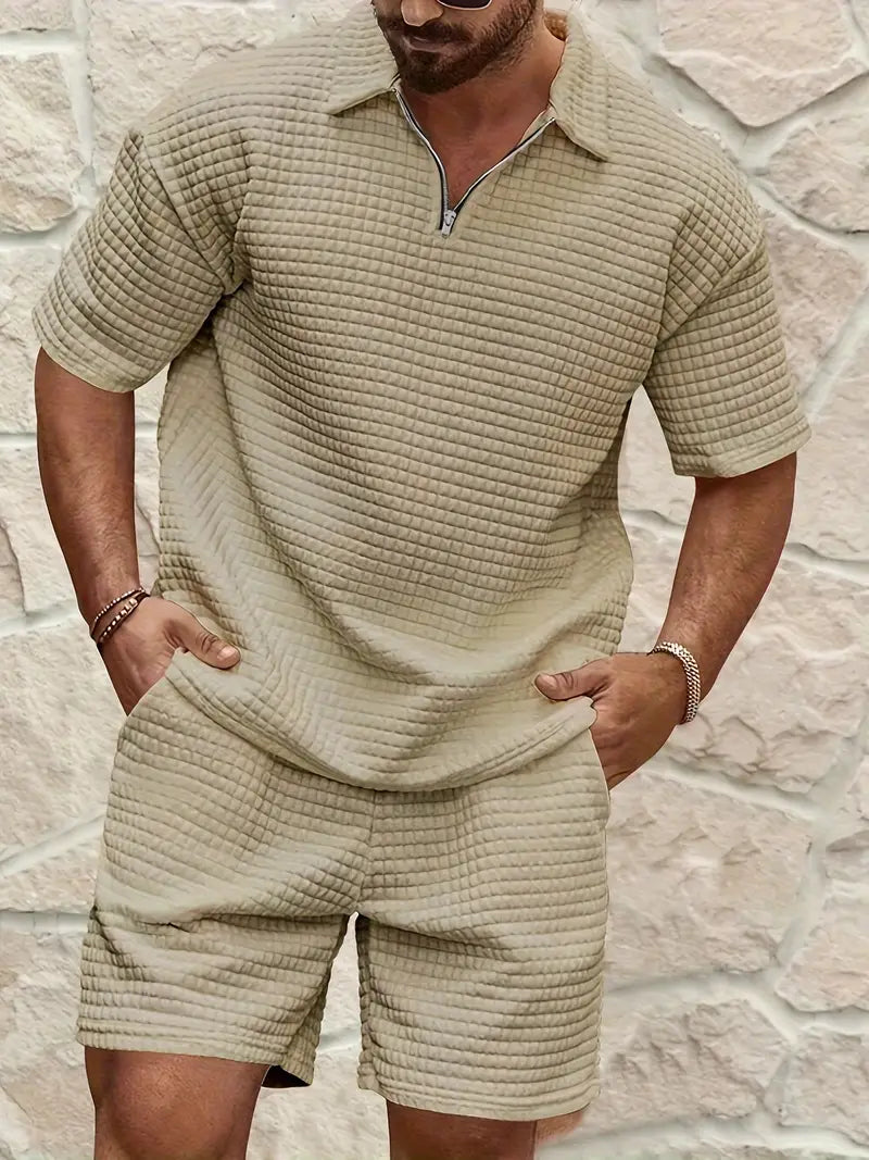 Nozi | Herren Polo Set Kurzarm Shirt und Short Sommer