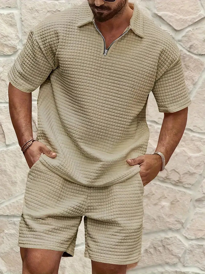 Nozi | Herren Polo Set Kurzarm Shirt und Short Sommer
