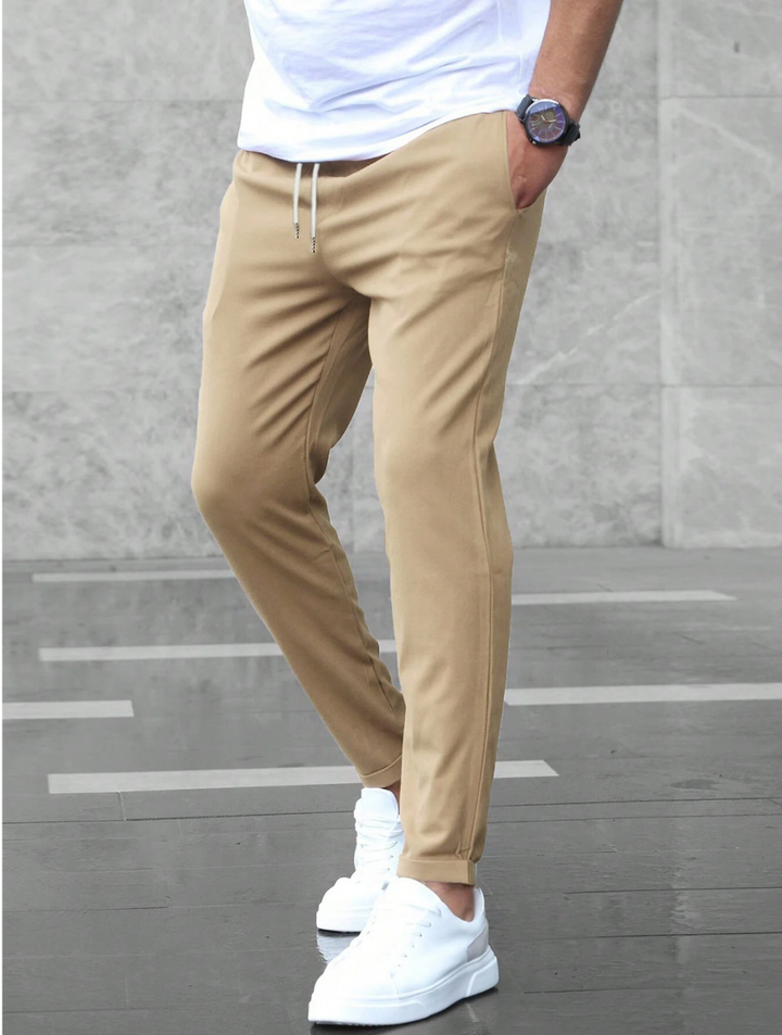 Erik | Herren Chino Hose Slim Fit Kordelzug Stretch