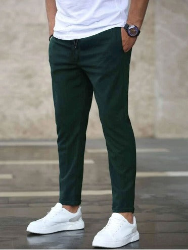Erik | Herren Chino Hose Slim Fit Kordelzug Stretch