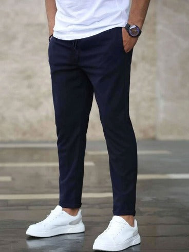 Erik | Herren Chino Hose Slim Fit Kordelzug Stretch