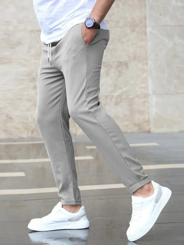 Erik | Herren Chino Hose Slim Fit Kordelzug Stretch