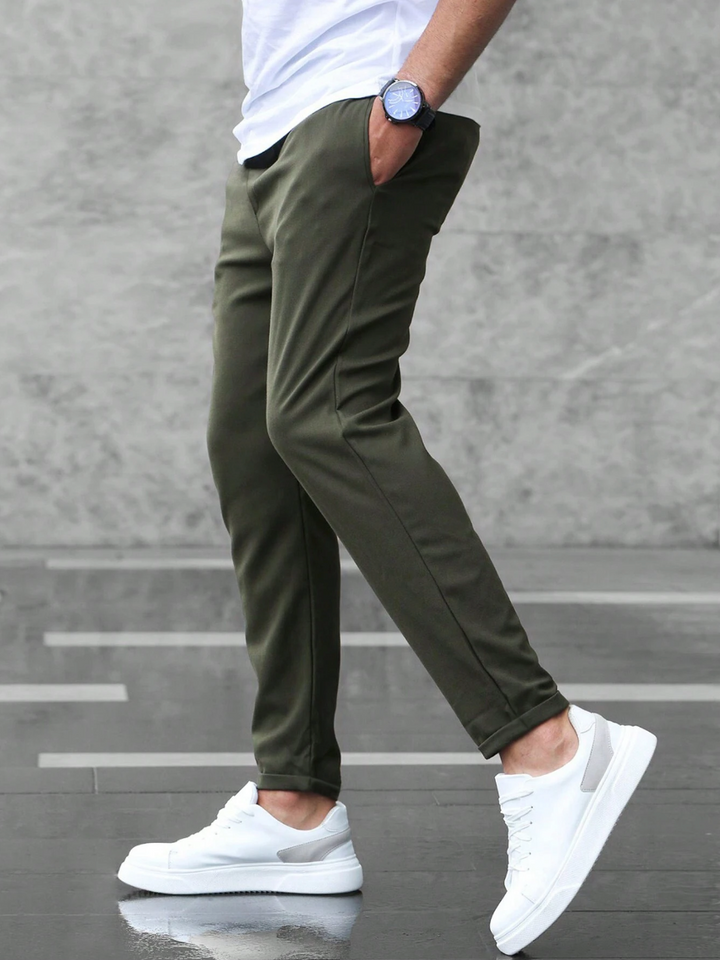 Erik | Herren Chino Hose Slim Fit Kordelzug Stretch