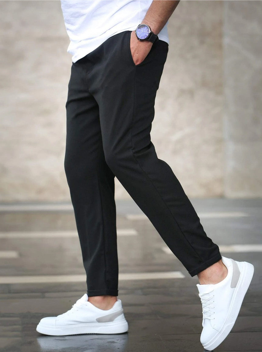 Erik | Herren Chino Hose Slim Fit Kordelzug Stretch