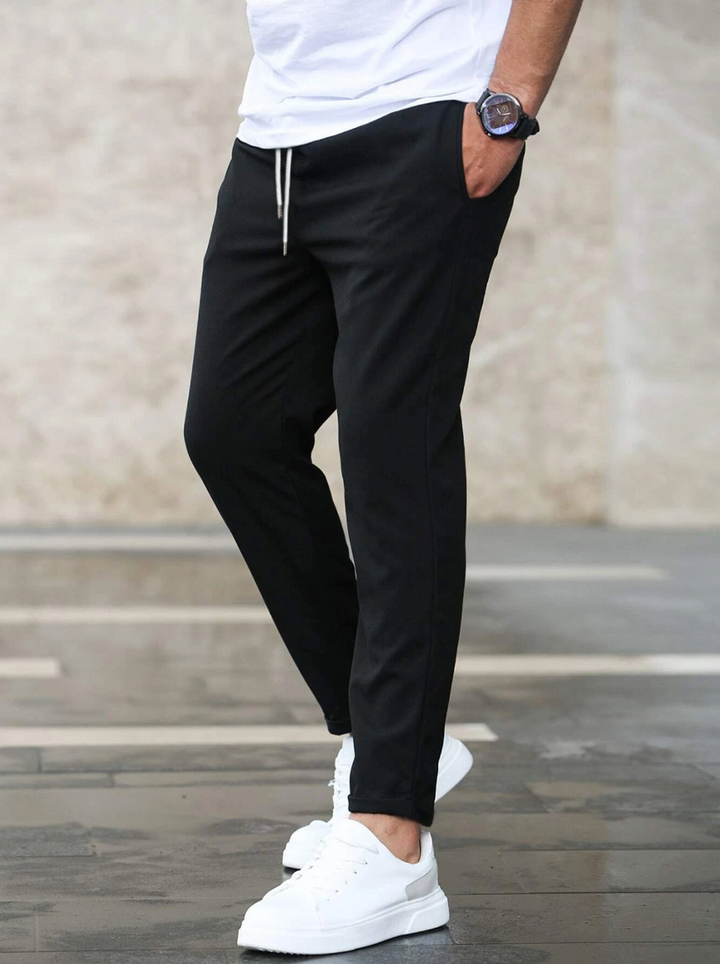 Erik | Herren Chino Hose Slim Fit Kordelzug Stretch