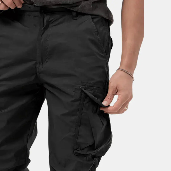 Kofi | Herren Cargo Jogger Hose Baumwolle Tapered Freizeithose