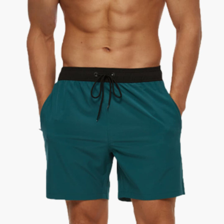 Alex | Herren Badeshorts mit Kordelzug Schnelltrocknend