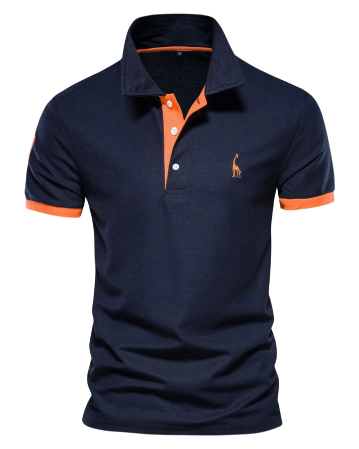 Josh | Herren Poloshirt Kurzarm Kontrast Stickerei