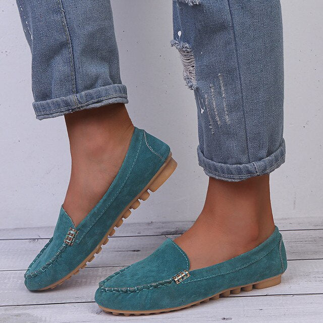 Mila | Damen Slipper Flach Bequem Slip-On Freizeitschuh