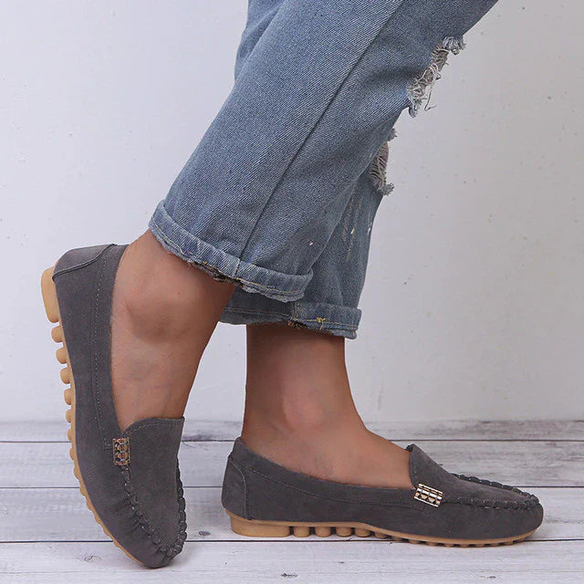 Mila | Damen Slipper Flach Bequem Slip-On Freizeitschuh