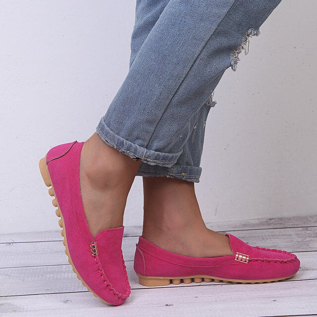 Mila | Damen Slipper Flach Bequem Slip-On Freizeitschuh