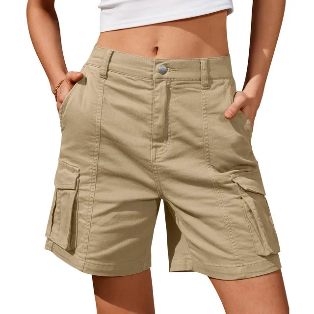 Tilda | Damen Cargo Shorts mit Cargotaschen Relaxed Fit - Blue - Image 9