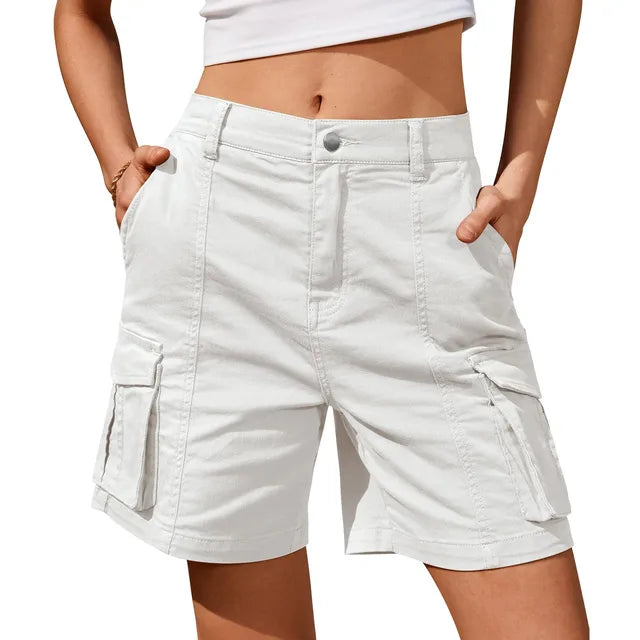 Tilda | Damen Cargo Shorts mit Cargotaschen Relaxed Fit - Blue - Image 10