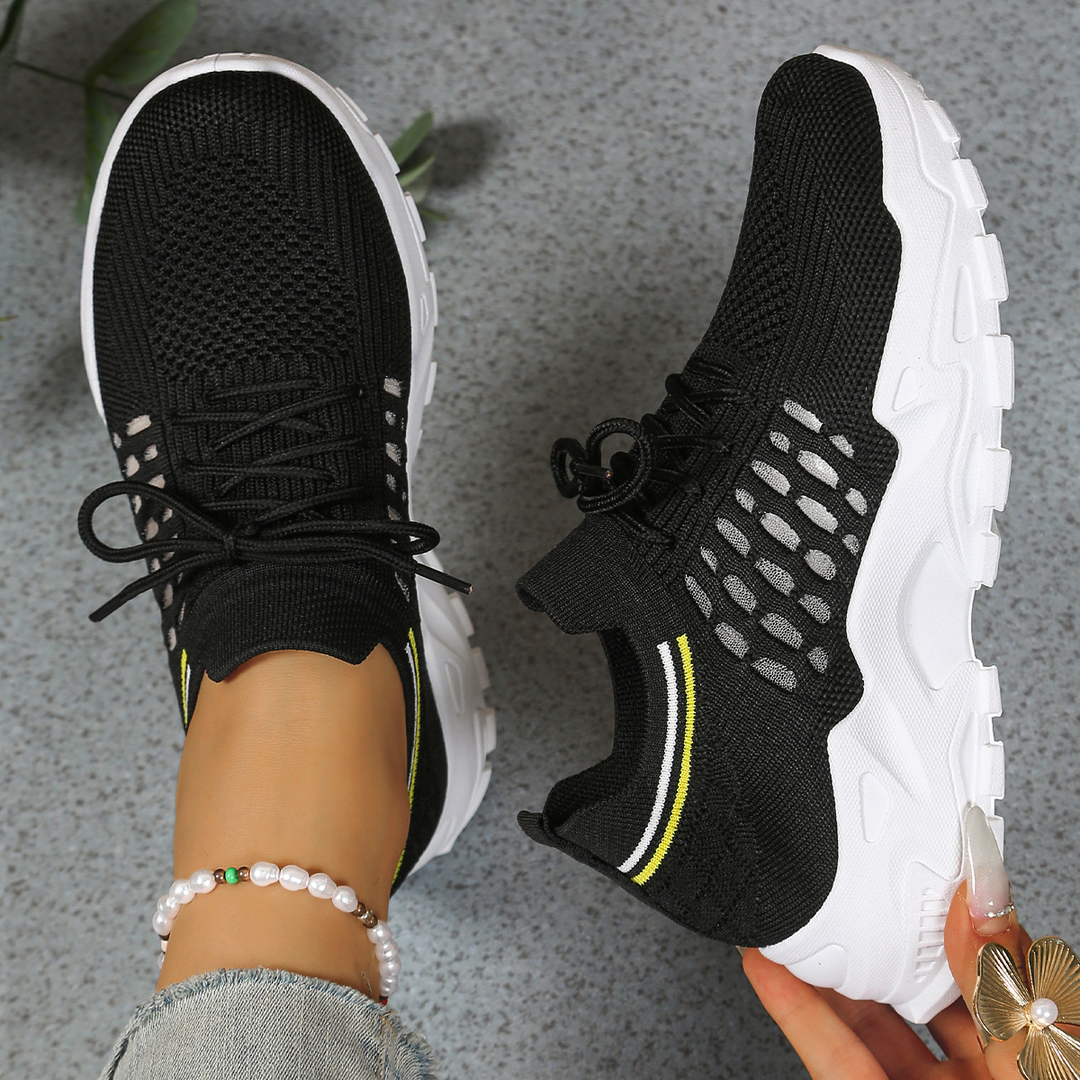 Luna | Damen Sneaker mit dicker Sohle, Lace-up