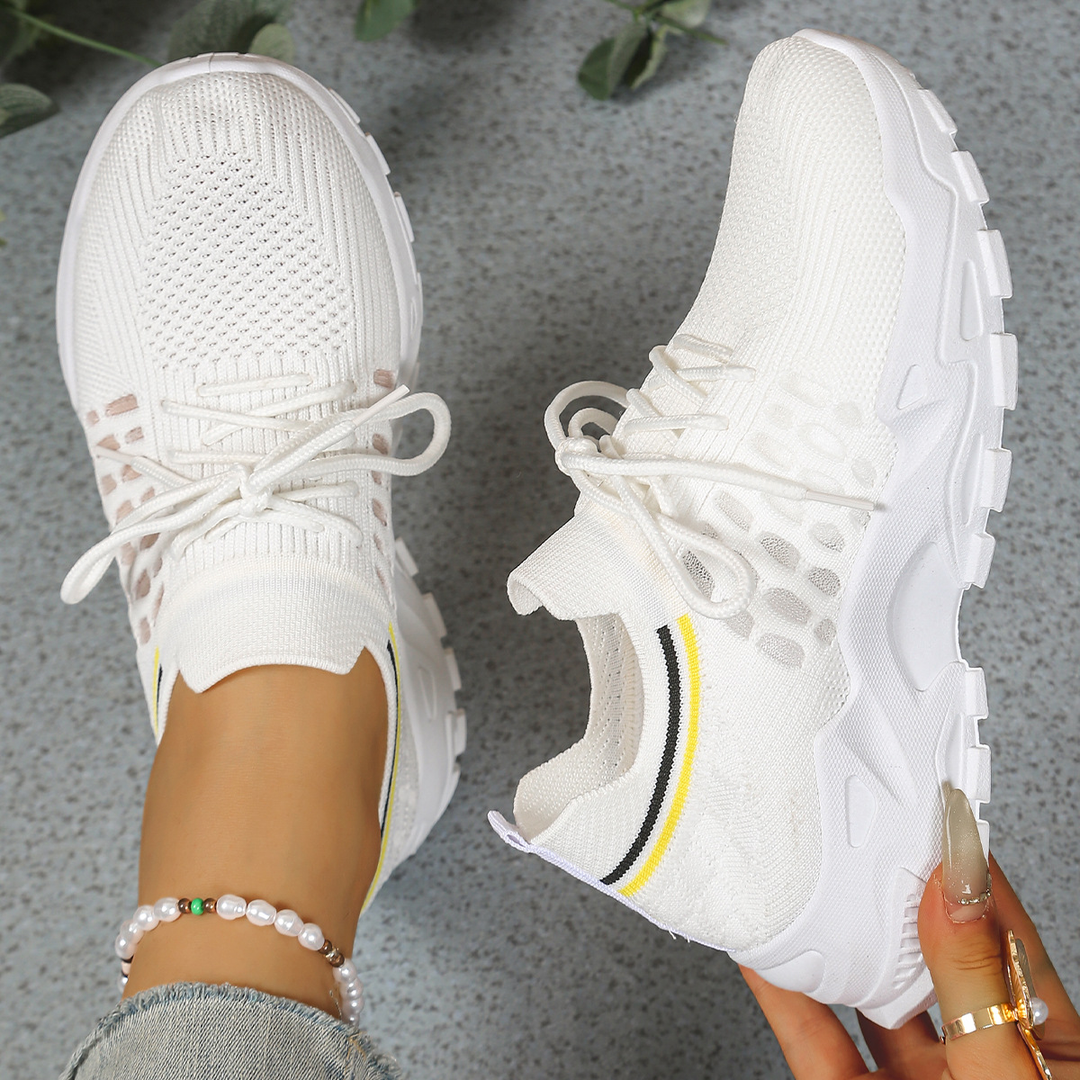 Luna | Damen Sneaker mit dicker Sohle, Lace-up