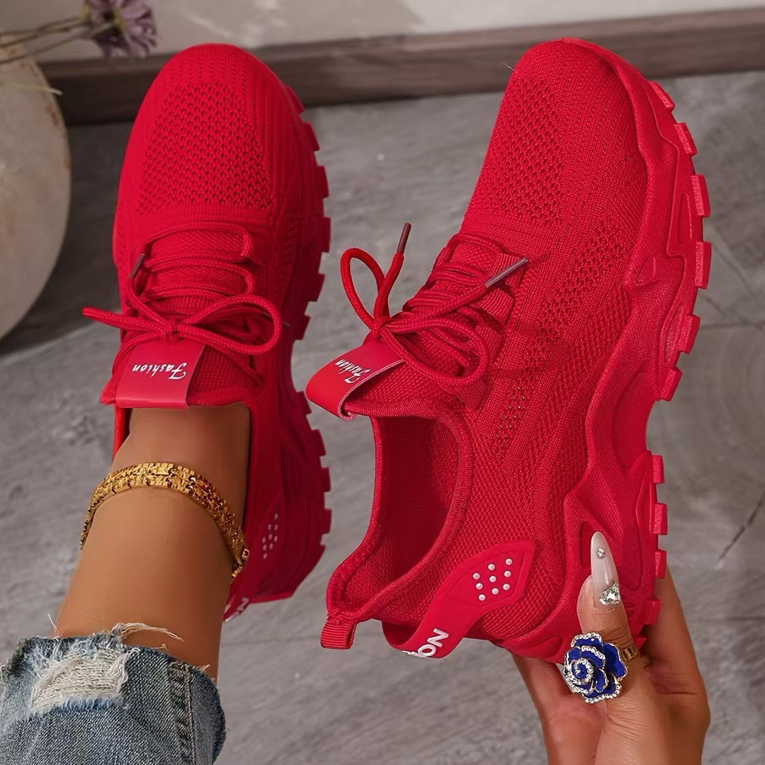 Luna | Damen Sneaker mit dicker Sohle, Lace-up